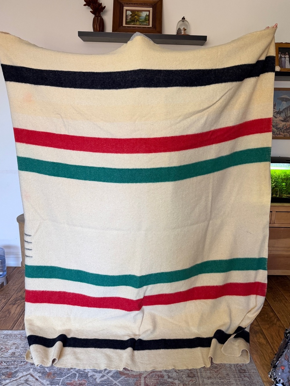 RARE- Authentic Vintage 1920s Hudson’s Bay Company 4-Point Blanket
